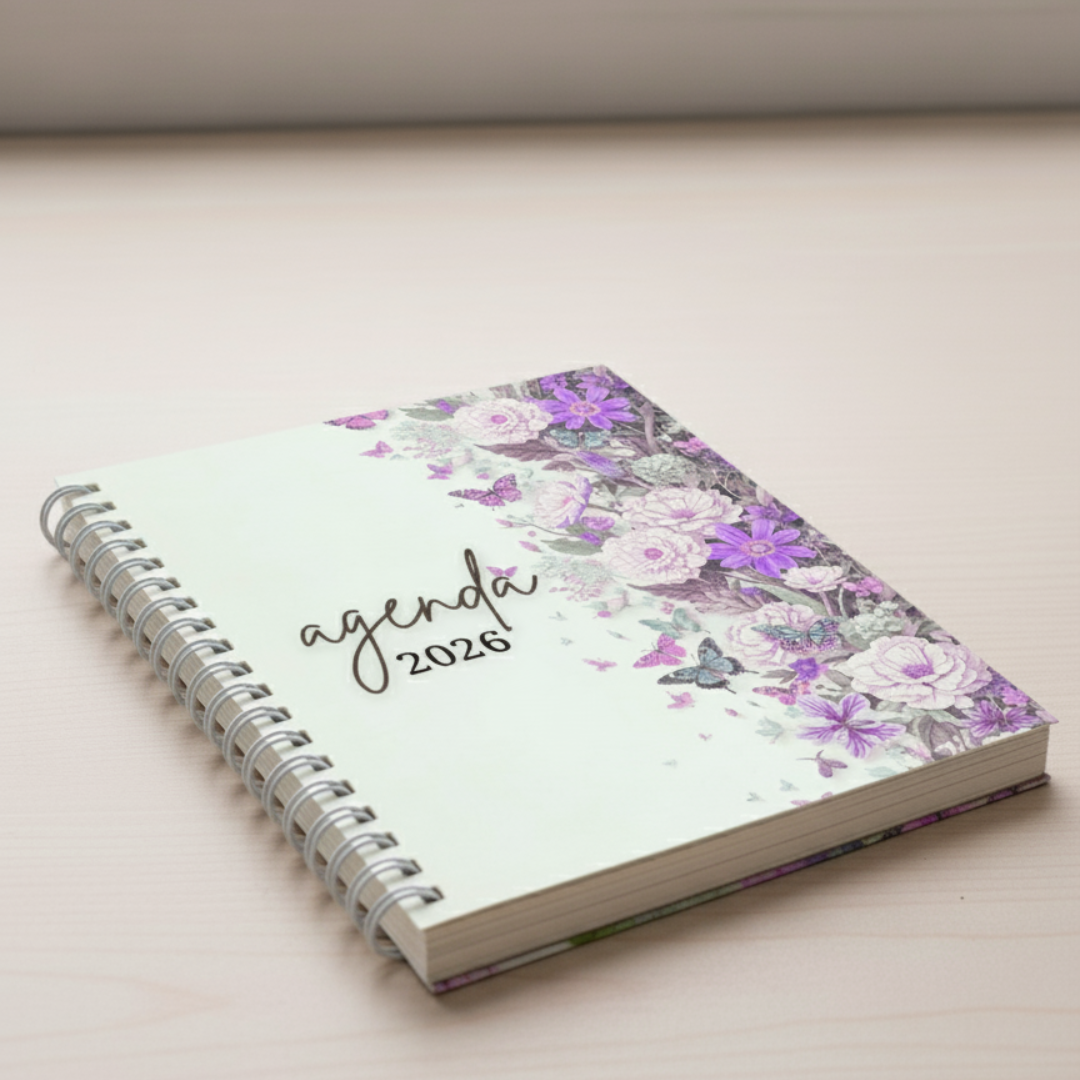 Agenda Floral 2026 — Imprimible en formato A4 / A5 | Estilo delicado y minimalista