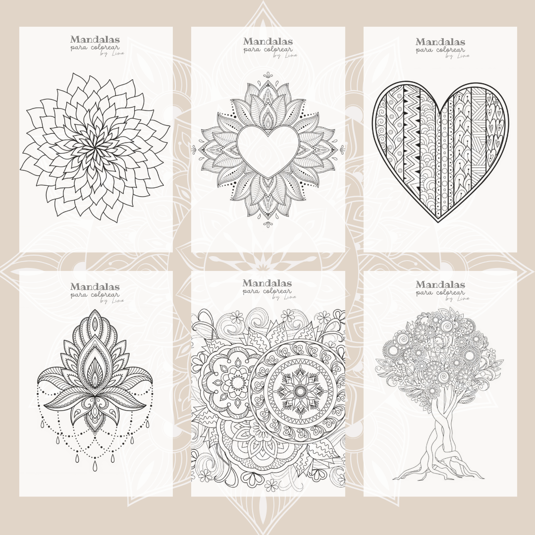 ✨ Mandalas para Colorear – Volumen 2 (PDF)