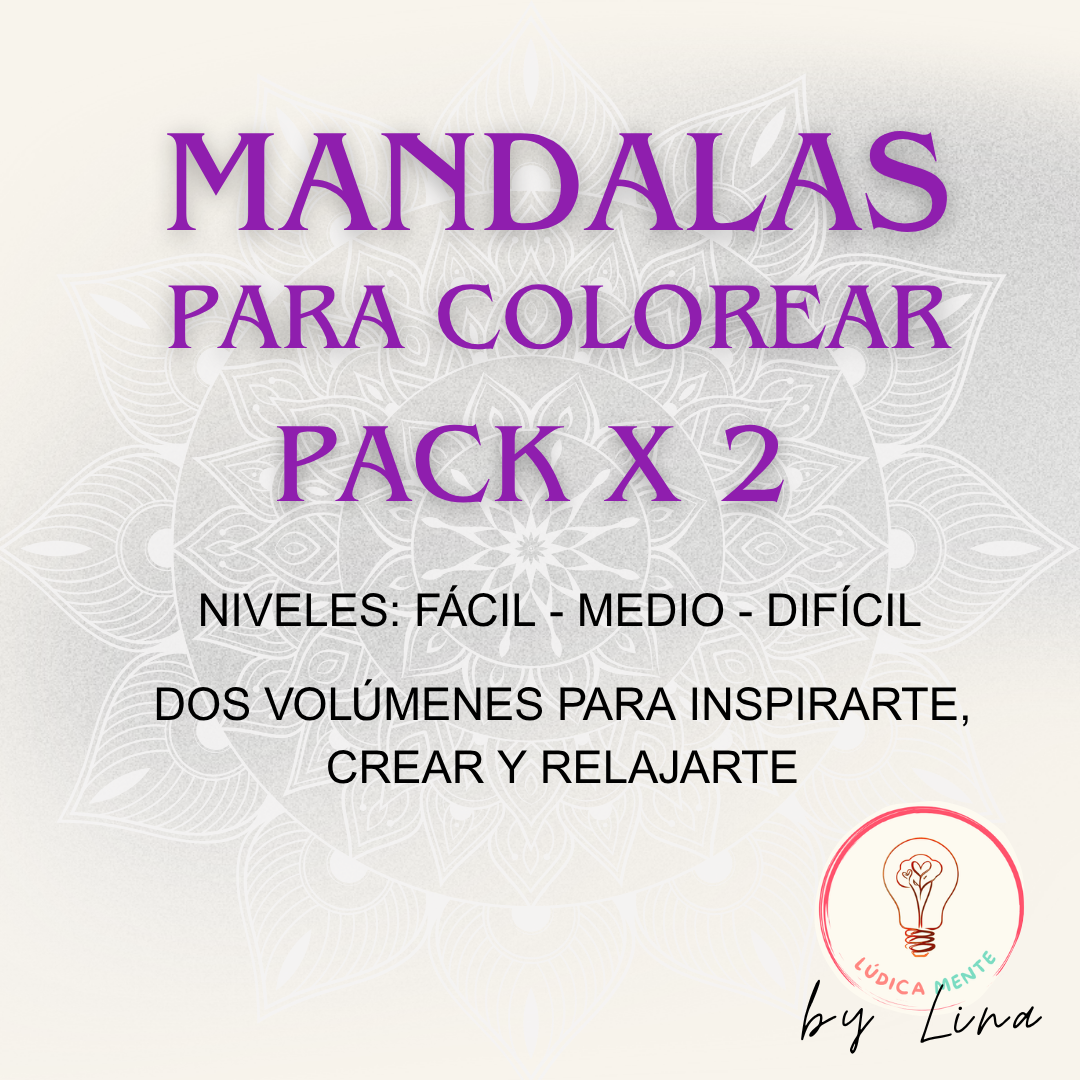 ✨ Mandalas para Colorear – Volúmenes 1 & 2 (Pack Digital)